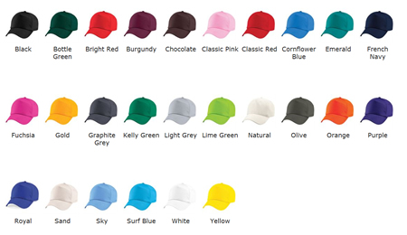 Cap Colours